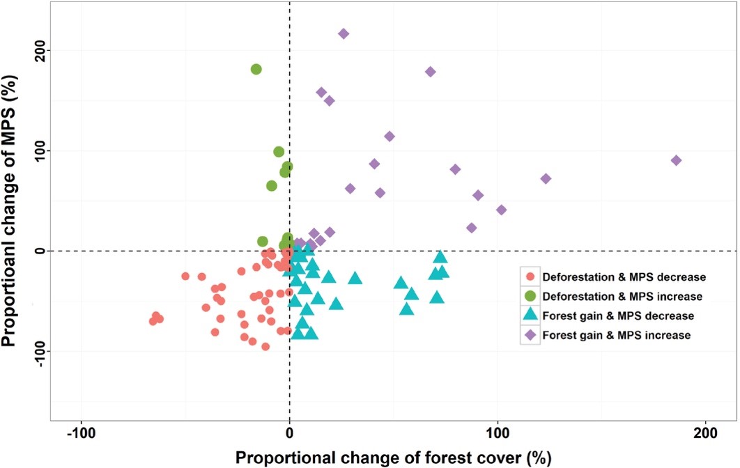 Forest gain doesn’t stop forest fragmentation in&nbsp;China