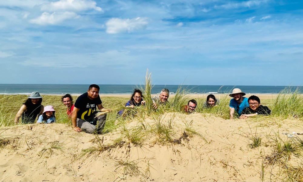 Group at the Holkham beach